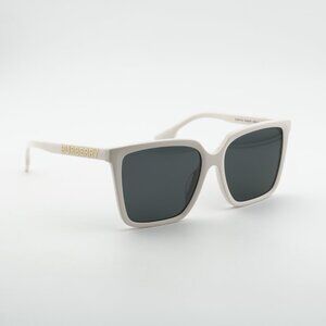Burberry BE4411D 410087 Square Sunglasses - Ivory/Dark Grey